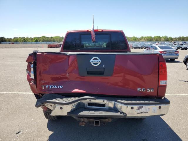 1N6AA07BX6N546970 - 2006 NISSAN TITAN XE RED photo 6
