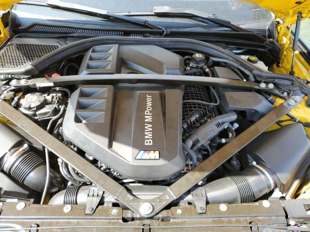 WBS43AY08NFM15017 - 2022 BMW M3 COMPETITION YELLOW photo 11