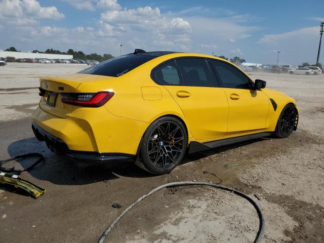 WBS43AY08NFM15017 - 2022 BMW M3 COMPETITION YELLOW photo 3