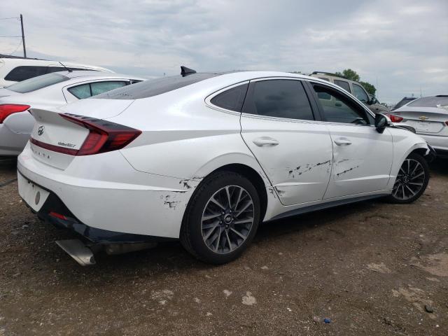 5NPEH4J28LH006061 - 2020 HYUNDAI SONATA LIMITED WHITE photo 3