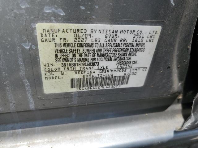 3N1AB61E09L683073 - 2009 NISSAN SENTRA 2.0 SILVER photo 12