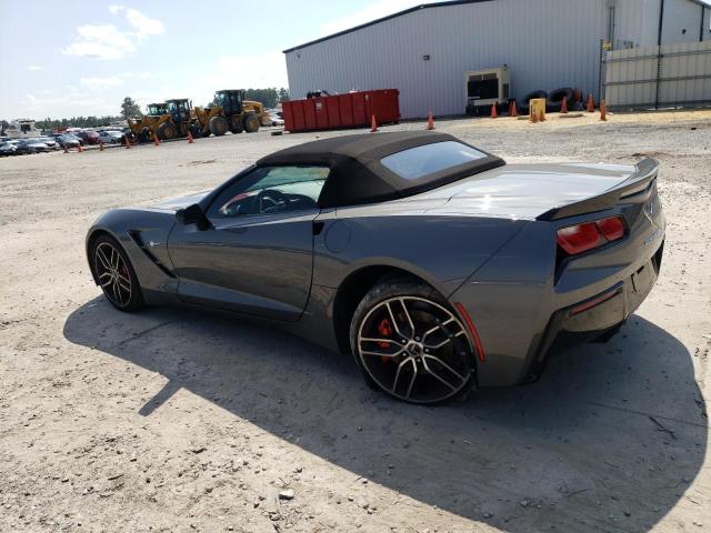 1G1YM3D70F5109109 - 2015 CHEVROLET CORVETTE STINGRAY Z51 3LT GRAY photo 2