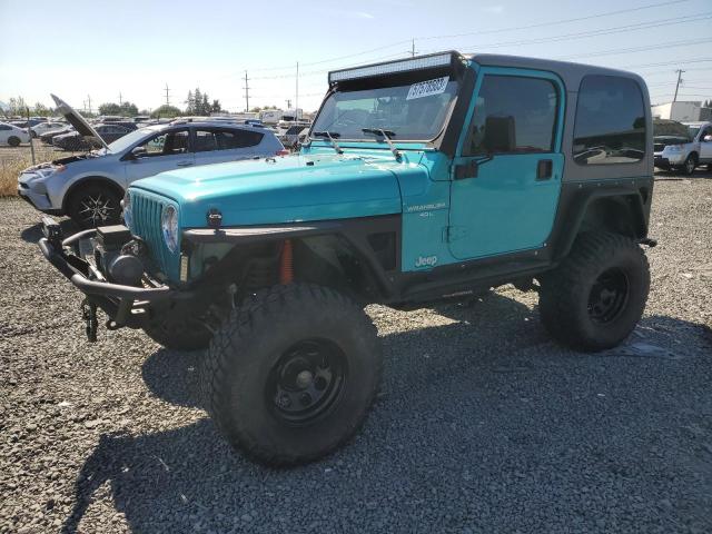 1J4FY19S2VP486896 - 1997 JEEP WRANGLER / SPORT TURQUOISE photo 1