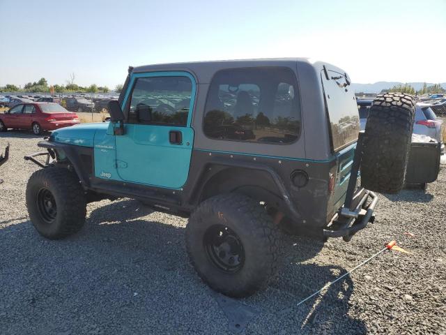 1J4FY19S2VP486896 - 1997 JEEP WRANGLER / SPORT TURQUOISE photo 2