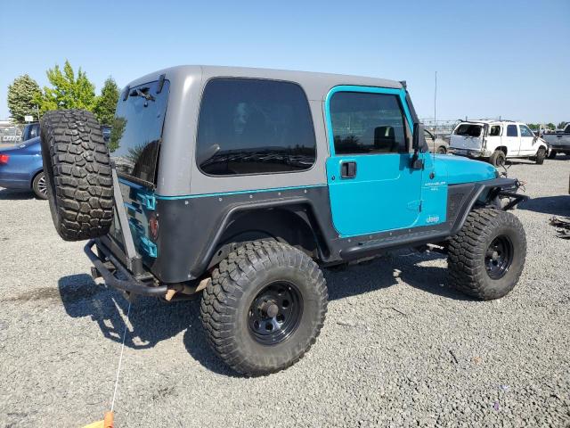 1J4FY19S2VP486896 - 1997 JEEP WRANGLER / SPORT TURQUOISE photo 3