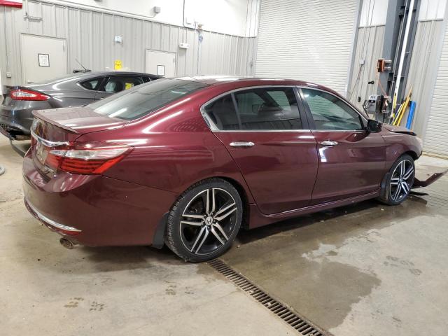 1HGCR2F69GA025527 - 2016 HONDA ACCORD SPORT Марун фото 3