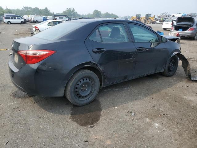 2T1BURHE8KC147029 - 2019 TOYOTA COROLLA L BLACK photo 3