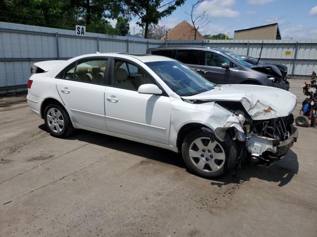 5NPET46C89H481055 - 2009 HYUNDAI SONATA GLS WHITE photo 4