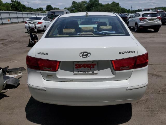 5NPET46C89H481055 - 2009 HYUNDAI SONATA GLS WHITE photo 6