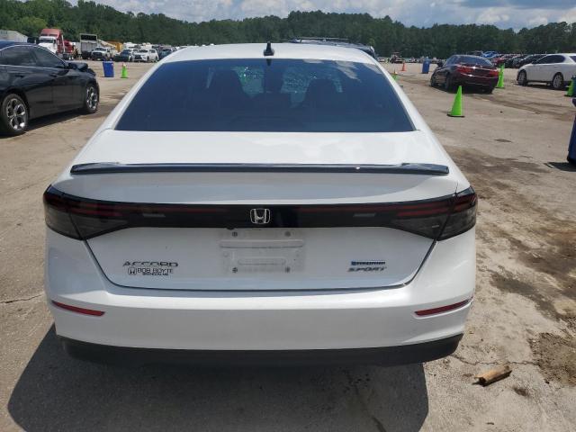 1HGCY2F50RA025252 - 2024 HONDA ACCORD HYBRID SPORT WHITE photo 6