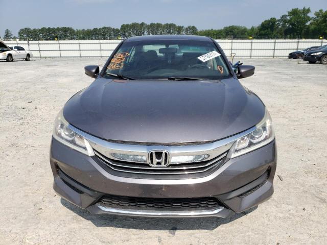 1HGCR2F36GA004477 - 2016 HONDA ACCORD LX GRAY photo 5