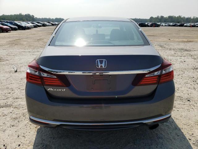 1HGCR2F36GA004477 - 2016 HONDA ACCORD LX GRAY photo 6