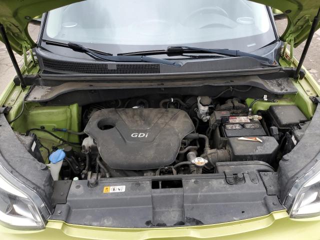 KNDJN2A24E7043434 - 2014 KIA SOUL GREEN photo 11