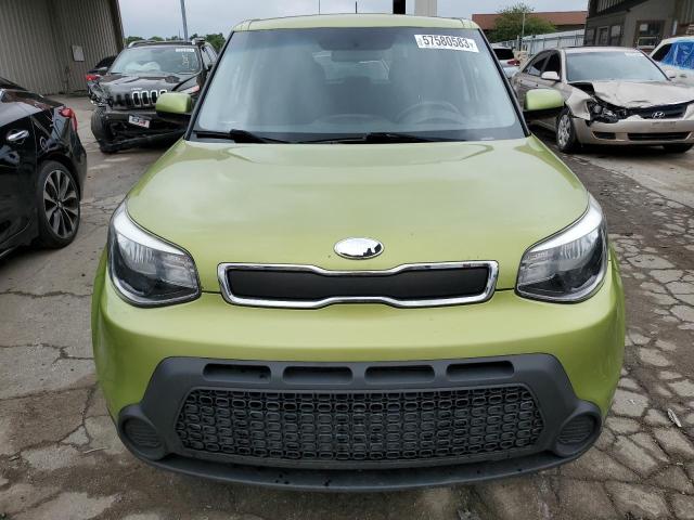 KNDJN2A24E7043434 - 2014 KIA SOUL GREEN photo 5