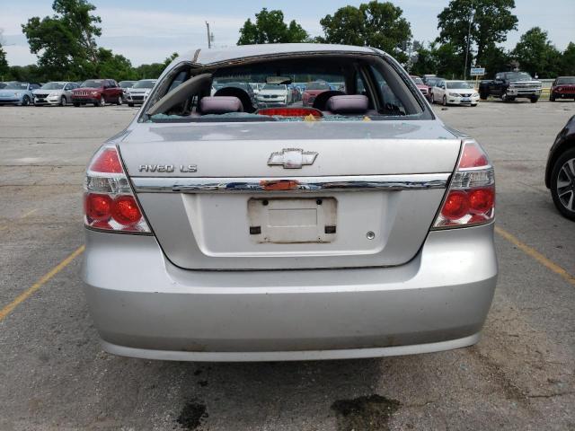 KL1TD56658B149960 - 2008 CHEVROLET AVEO BASE ვერცხლისფერი ფოტო 6