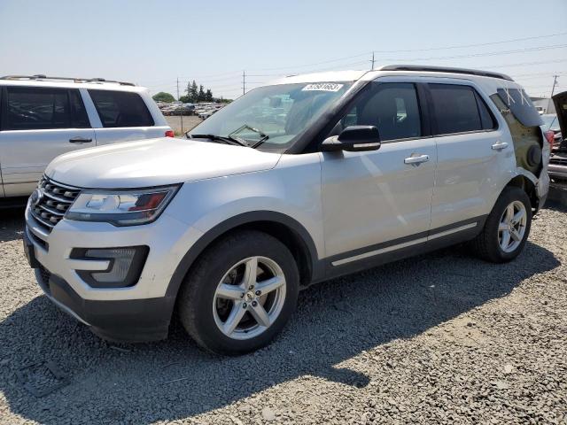 1FM5K8D86HGC26511 - 2017 FORD EXPLORER XLT SILVER photo 1