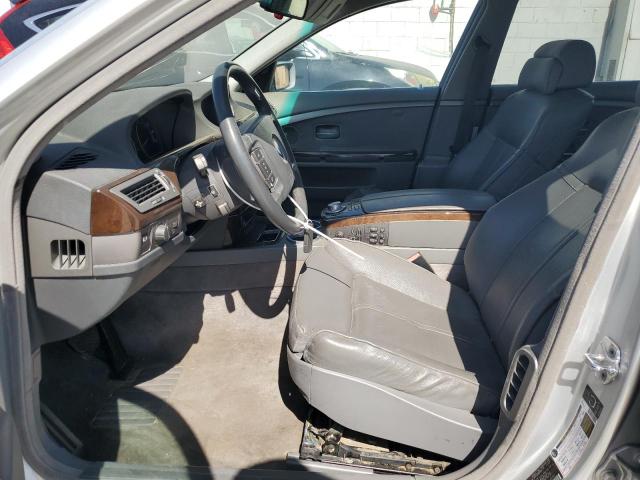 WBAGN63535DS58696 - 2005 BMW 7 SERIES LI SILVER photo 7