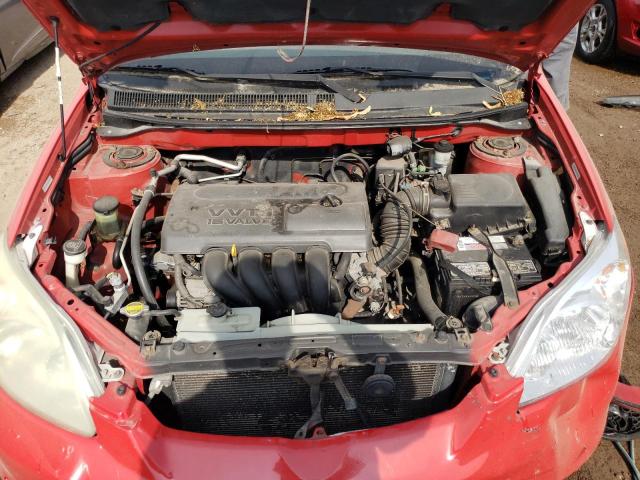 2T1KR32E64C186776 - 2004 TOYOTA COROLLA MA XR RED photo 11