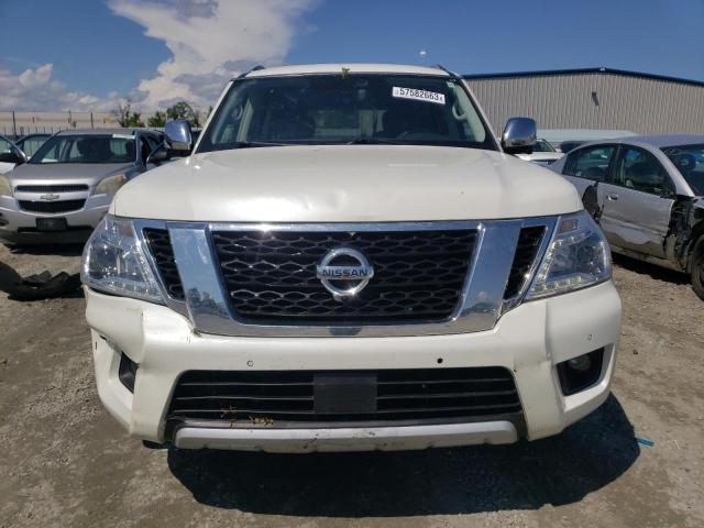 JN8AY2NE6J9732325 - 2018 NISSAN ARMADA PLATINUM WHITE photo 5