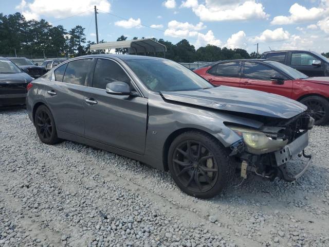 JN1BV7AP2FM332086 - 2015 INFINITI Q50 BASE Մոխրագույն լուսանկար 4