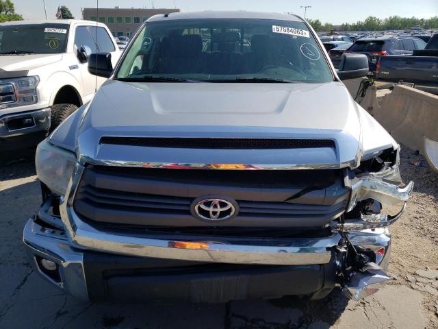 5TFUY5F13EX378187 - 2014 TOYOTA TUNDRA DOUBLE CAB SR/SR5 SILVER photo 5