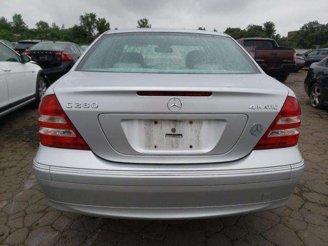 WDBRF92H17F872559 - 2007 MERCEDES-BENZ C 280 4MATIC GRAY photo 6