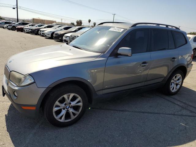 WBXPC93409WJ28163 - 2009 BMW X3 XDRIVE30I GRAY photo 1