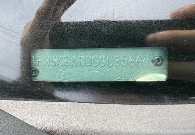 1FM5K8AT0GGC35664 - 2016 FORD EXPLORER POLICE INTERCEPTOR 白色 照片 10