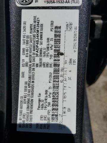 3FADP4BJ4KM128421 - 2019 FORD FIESTA SE Grau Foto 12