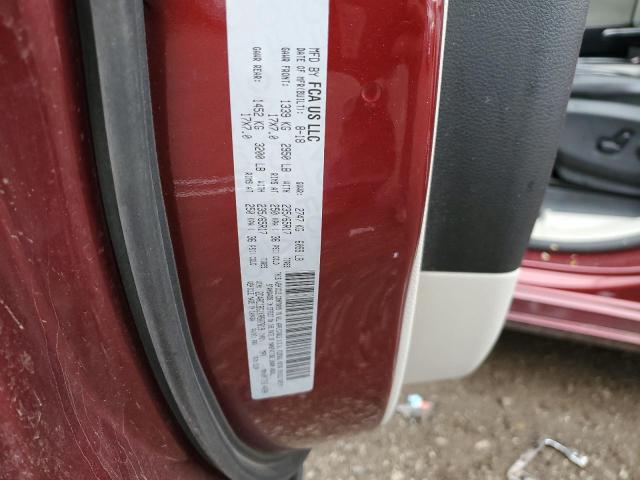 2C4RC1BG1KR507819 - 2019 CHRYSLER PACIFICA TOURING L MAROON photo 13