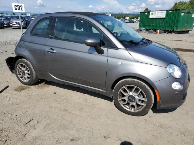 3C3CFFDR9CT352674 - 2012 FIAT 500 POP GRAY photo 4