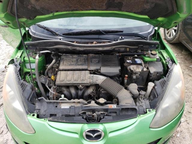 JM1DE1KY1D0162186 - 2013 MAZDA MAZDA2 GREEN photo 11