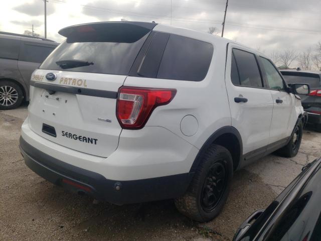 1FM5K8AR0HGD65496 - 2017 FORD EXPLORER POLICE INTERCEPTOR WHITE photo 3
