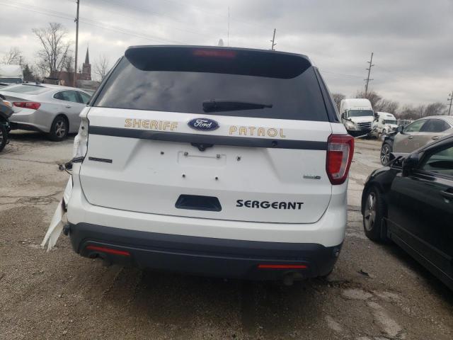 1FM5K8AR0HGD65496 - 2017 FORD EXPLORER POLICE INTERCEPTOR WHITE photo 6
