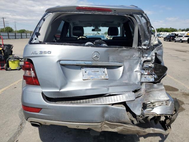 4JGBB8GB3BA737632 - 2011 MERCEDES-BENZ ML 350 4MATIC SILVER photo 6