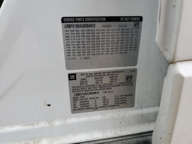 LRBFX1SAXJD084810 - 2018 BUICK ENVISION ESSENCE Beyaz fotoğraf 13