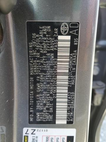 2T1KR32E67C628363 - 2007 TOYOTA COROLLA MA XR GRAY photo 12