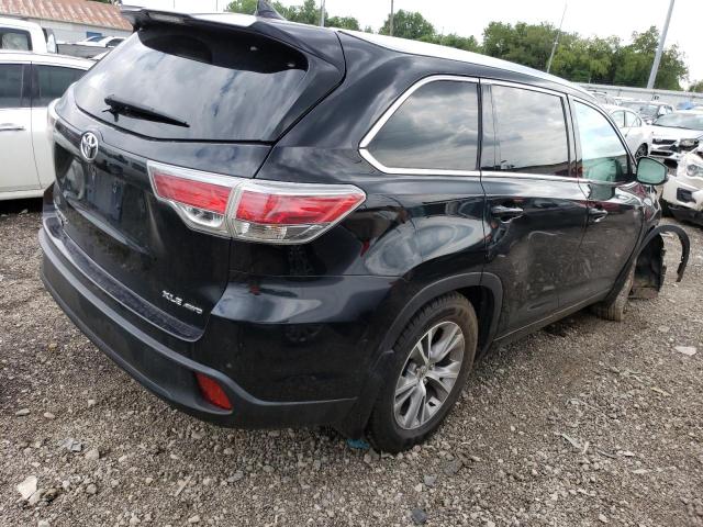 5TDJKRFH4FS192027 - 2015 TOYOTA HIGHLANDER XLE Սև լուսանկար 3
