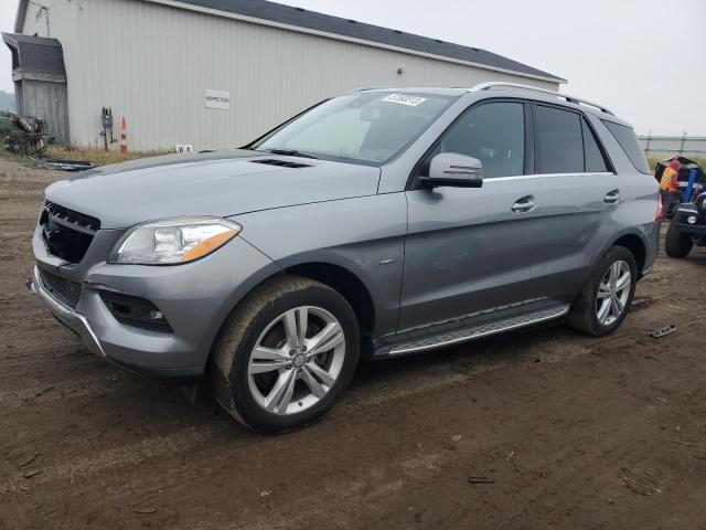 4JGDA5HB1CA077830 - 2012 MERCEDES-BENZ ML 350 4MATIC GRAY photo 1