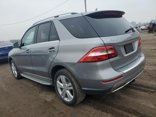 4JGDA5HB1CA077830 - 2012 MERCEDES-BENZ ML 350 4MATIC GRAY photo 2