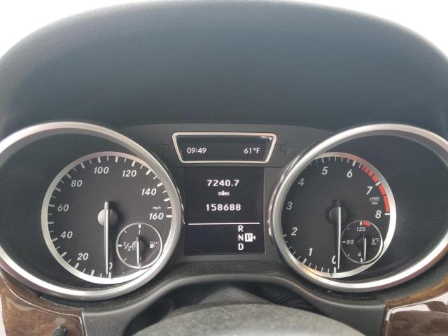 4JGDA5HB1CA077830 - 2012 MERCEDES-BENZ ML 350 4MATIC GRAY photo 9