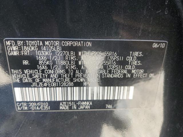 JTLZE4FE0B1128288 - 2011 TOYOTA SCION XB 黑色 照片 12