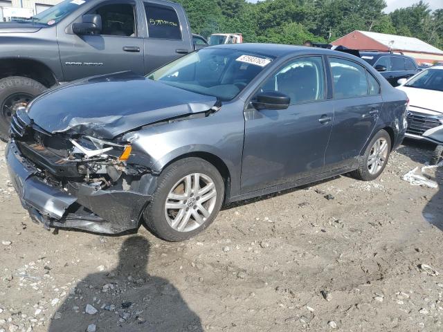 3VW2K7AJ0FM201984 - 2015 VOLKSWAGEN JETTA BASE رمادي صورة 1