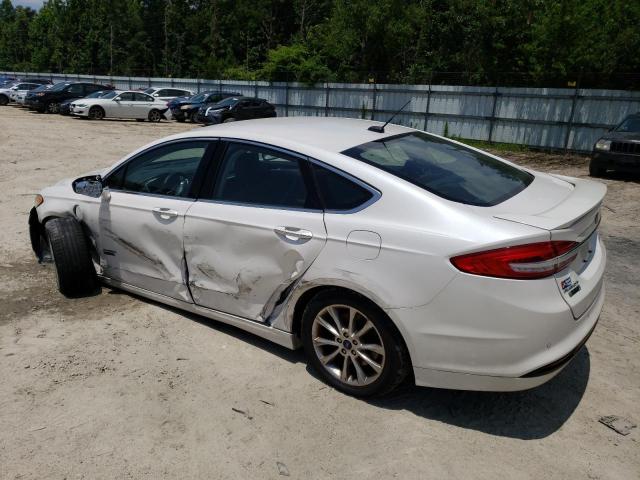 3FA6P0SU2HR322694 - 2017 FORD FUSION TITANIUM PHEV WHITE photo 2