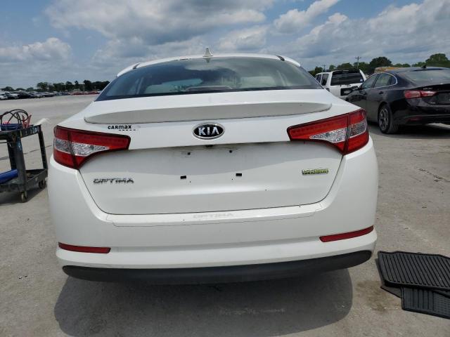 KNAGM4AD4B5004003 - 2011 KIA OPTIMA HYBRID WHITE photo 6