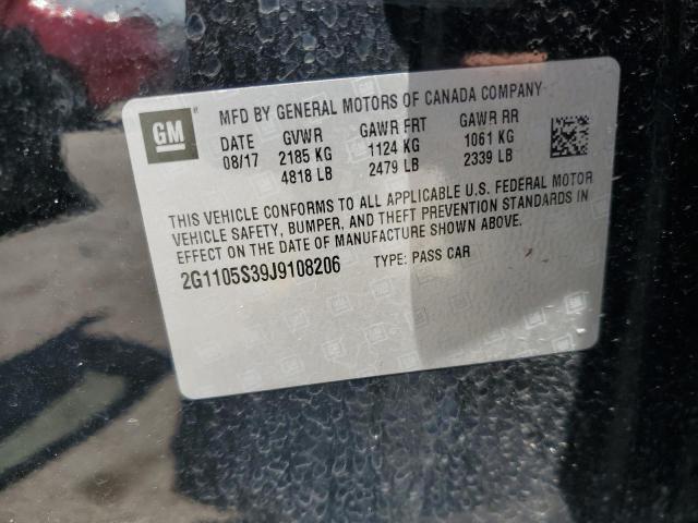 2G1105S39J9108206 - 2018 CHEVROLET IMPALA LT 黑色 照片 12