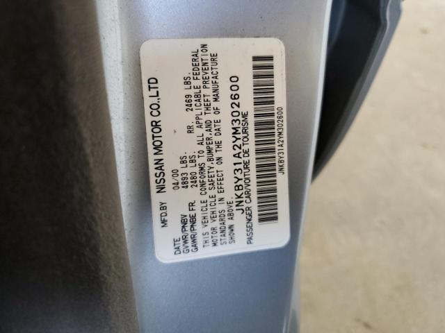 JNKBY31A2YM302600 - 2000 INFINITI Q45 BASE SILVER photo 13