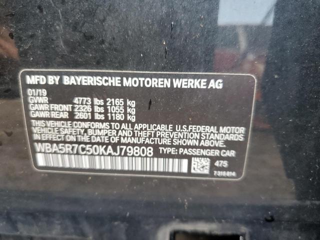 WBA5R7C50KAJ79808 - 2019 BMW 330XI Schwarz Foto 10