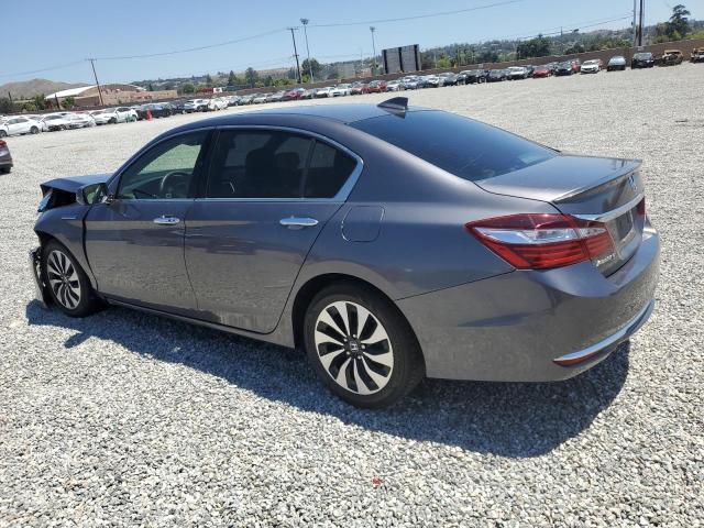 JHMCR6F30HC013394 - 2017 HONDA ACCORD HYBRID GRAY photo 2