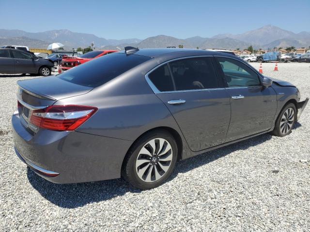 JHMCR6F30HC013394 - 2017 HONDA ACCORD HYBRID GRAY photo 3